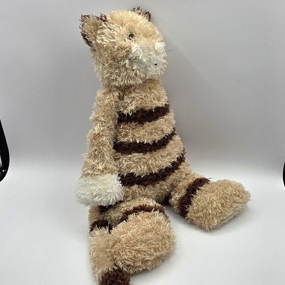 Jellycat Medium Bunglie Kitten Stuffed Plush Tan Brown Stripes Long Tail Retired - Picture 3 of 12